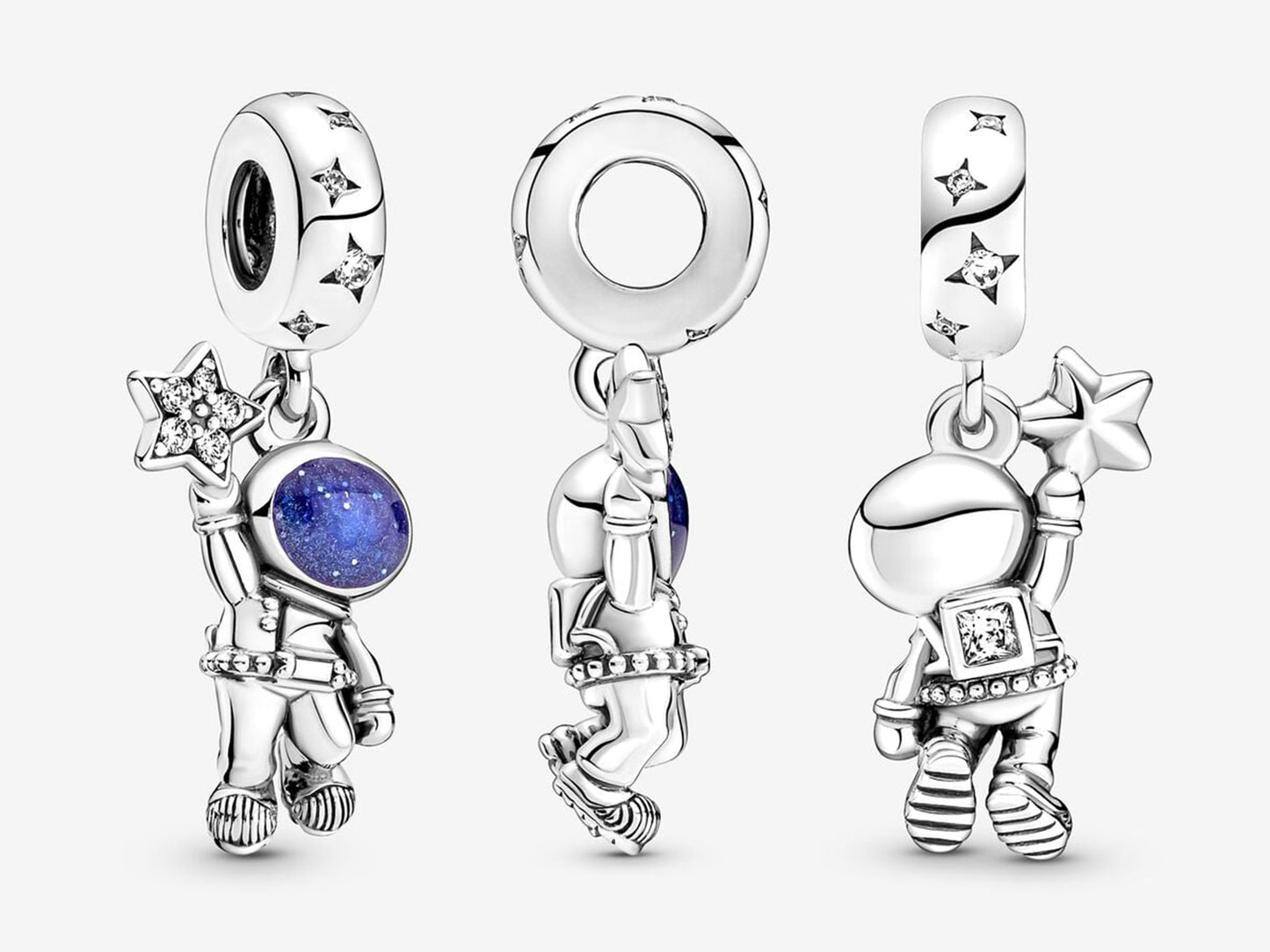 Astronaut Exploring the Galaxy Charm