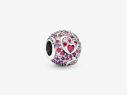 Asymmetric Heart Pavé Charm