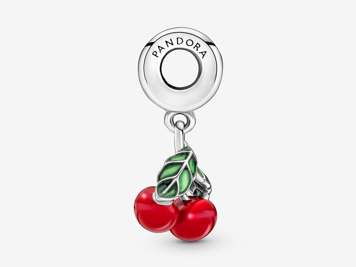 Asymmetrical Cherry Fruit Dangle Charm