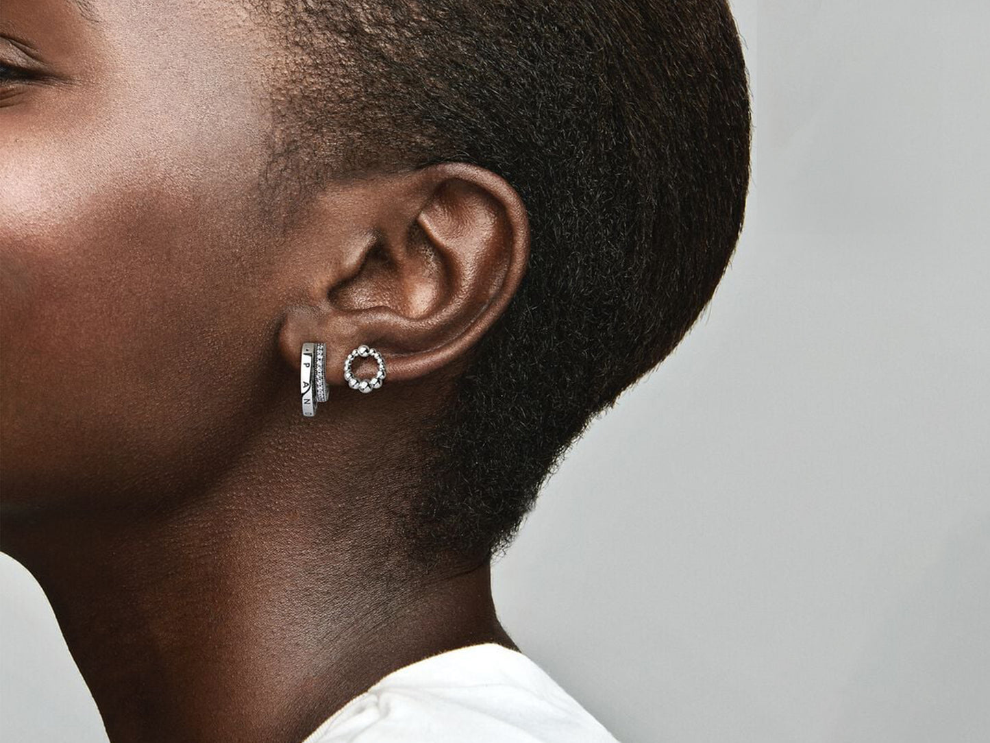 Bead Circle Stud Earrings