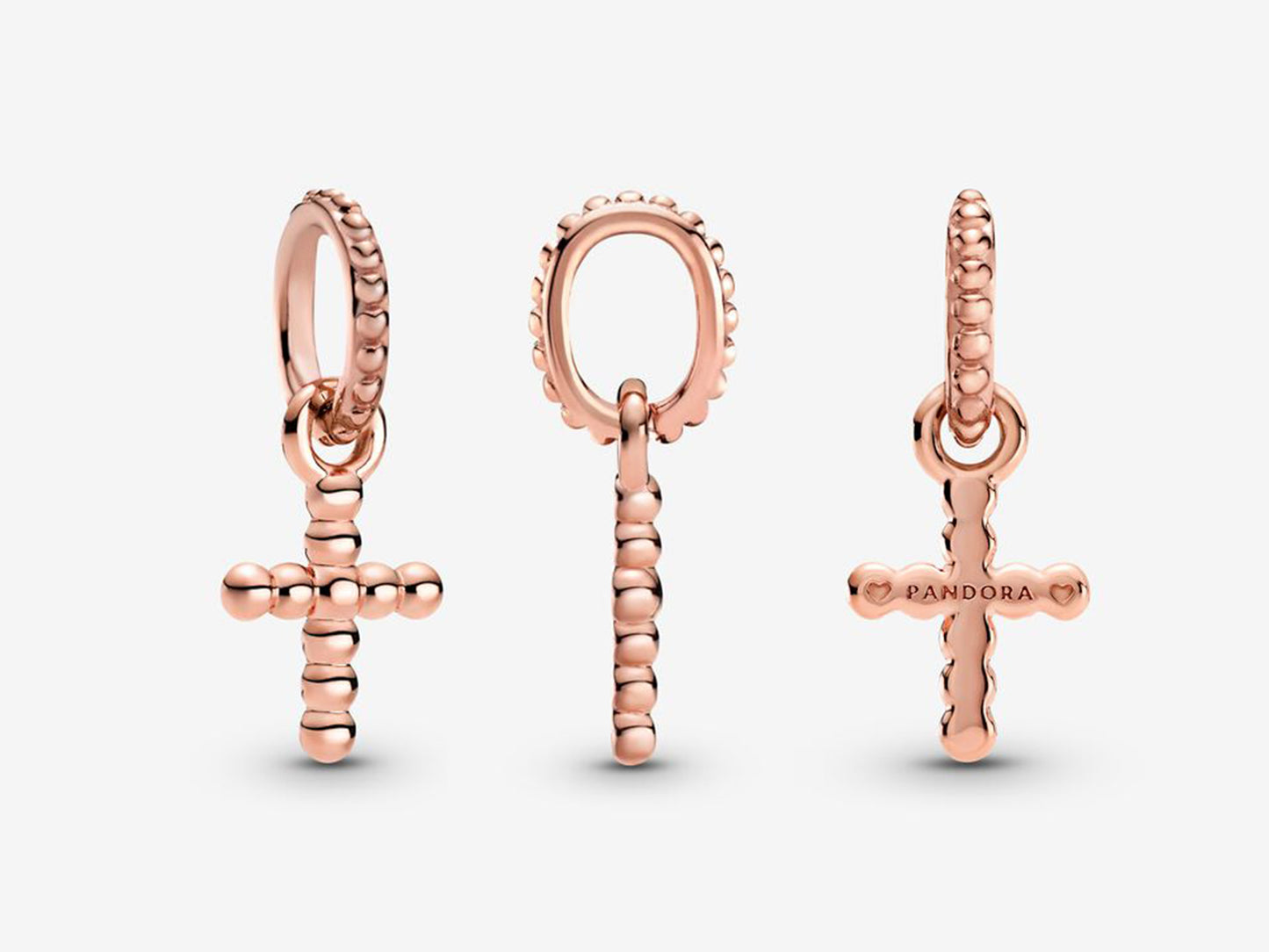 Beaded Cross Charm