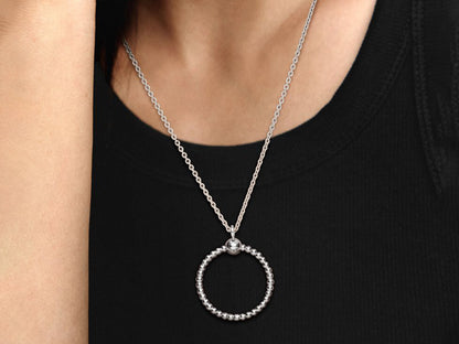 Beaded O Pendant