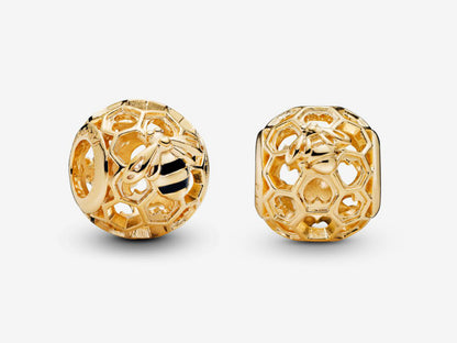 Bee and Honeycomb Charm