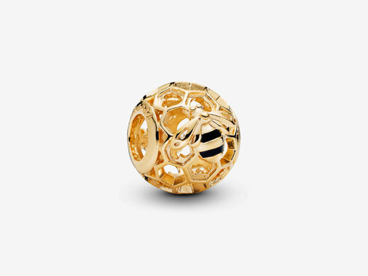 Bee and Honeycomb Charm