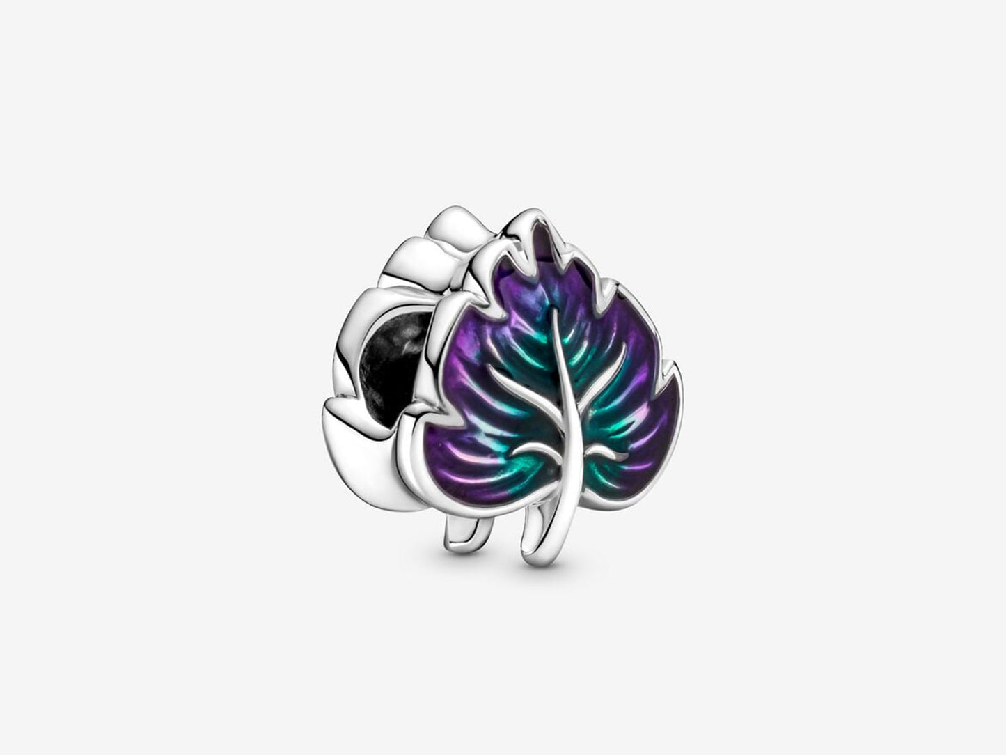 Purple-Green Leaf Charm