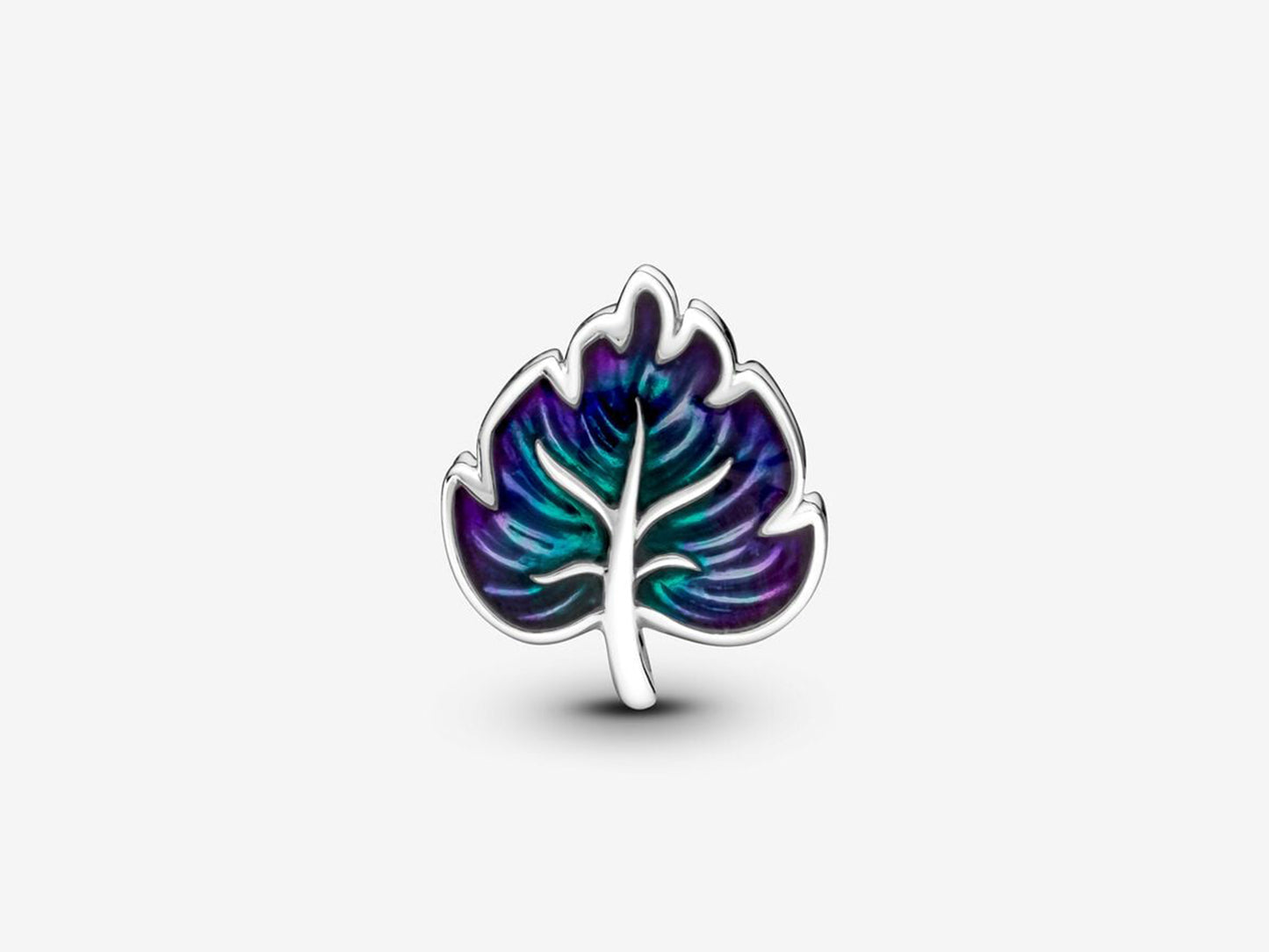 Purple-Green Leaf Charm