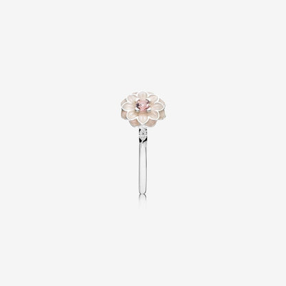 Blooming Aster Silver Ring