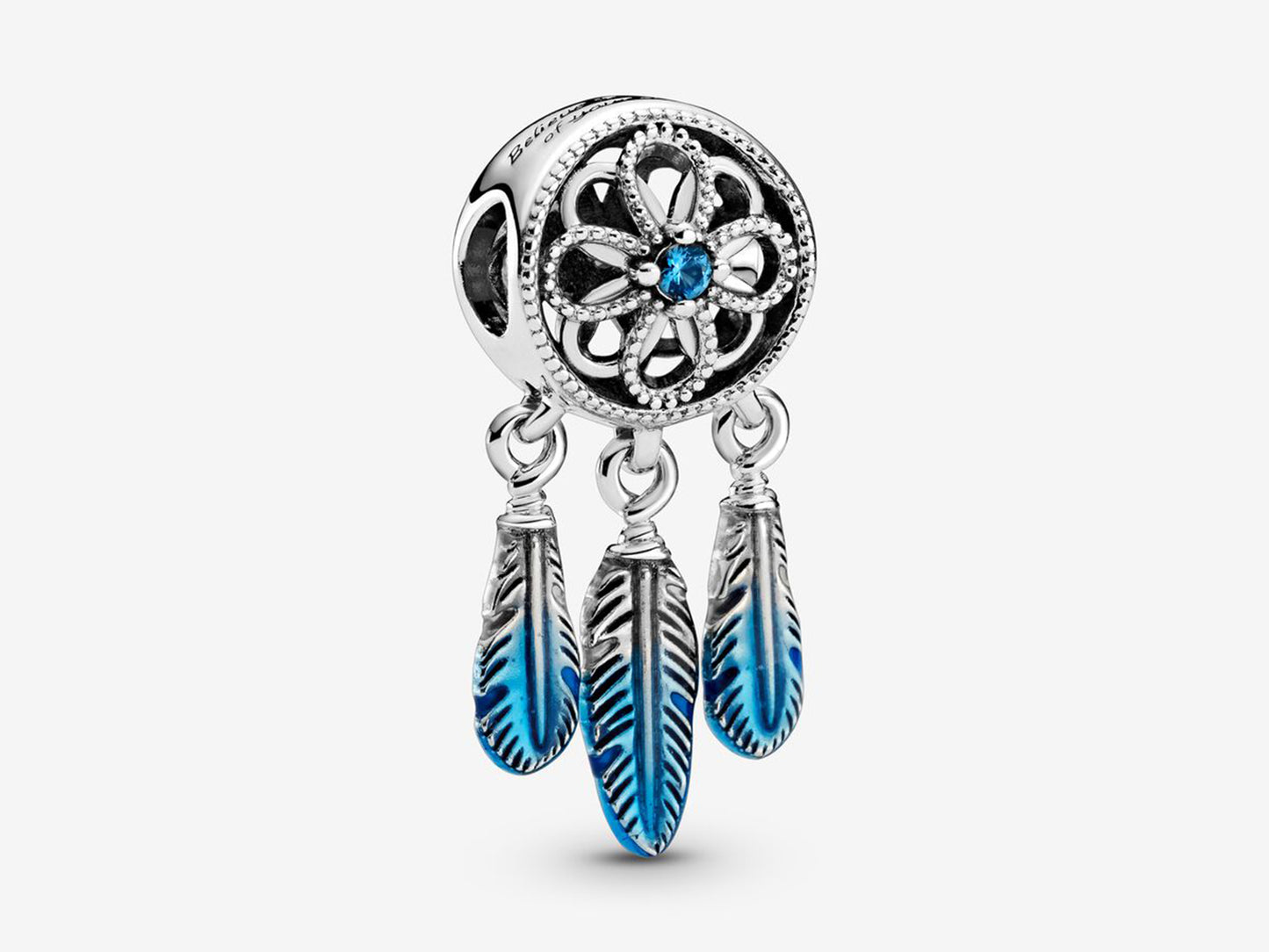 Blue Dreamcatcher Charm