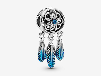 Blue Dreamcatcher Charm