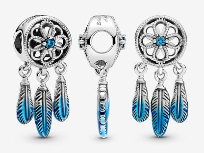 Blue Dreamcatcher Charm