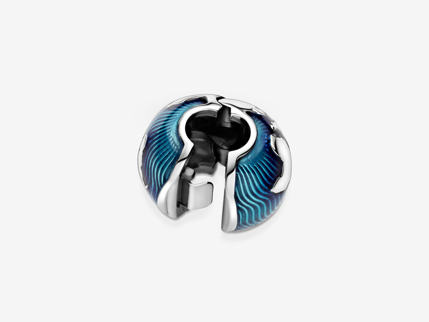 Blue Globe Clip Charm