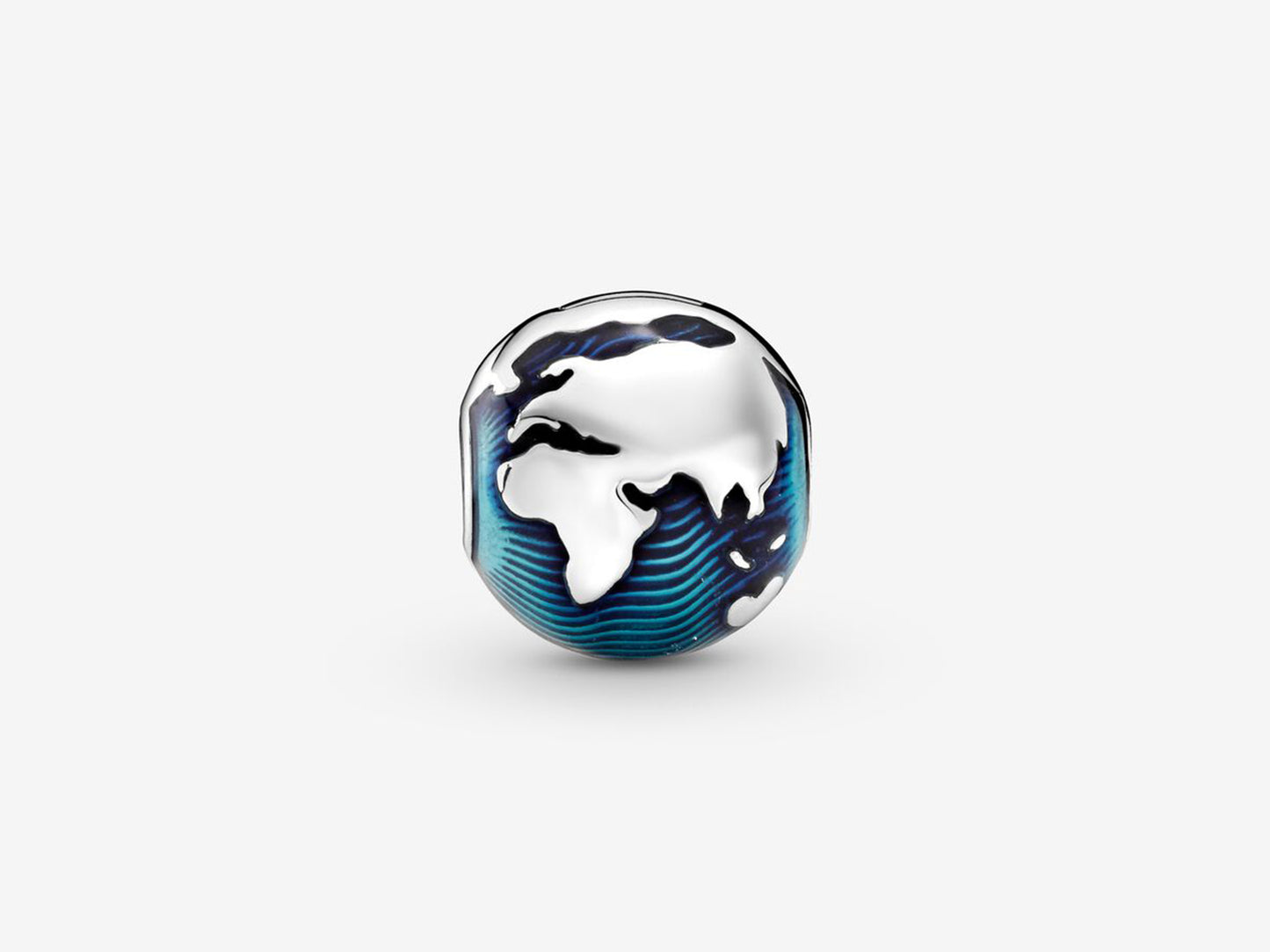 Blue Globe Clip Charm