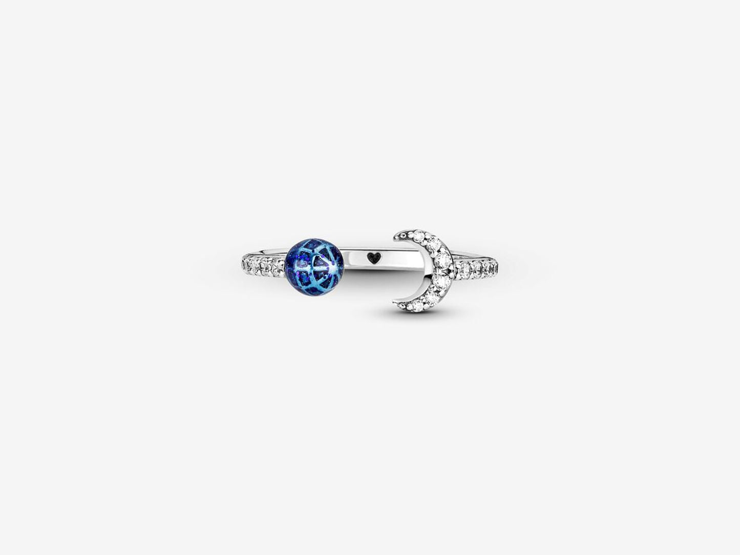 Blue Earth & Moon Ring