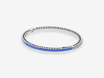 Blue Heart Charm Bracelet