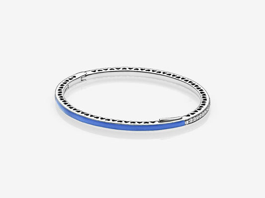 Blue Heart Charm Bracelet