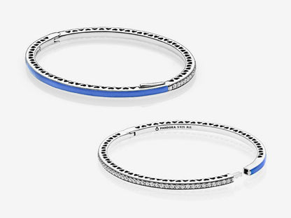 Blue Heart Charm Bracelet