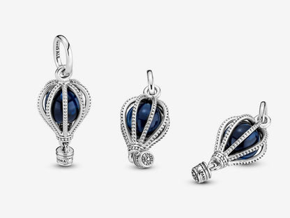 Blue Hot Air Balloon Charm