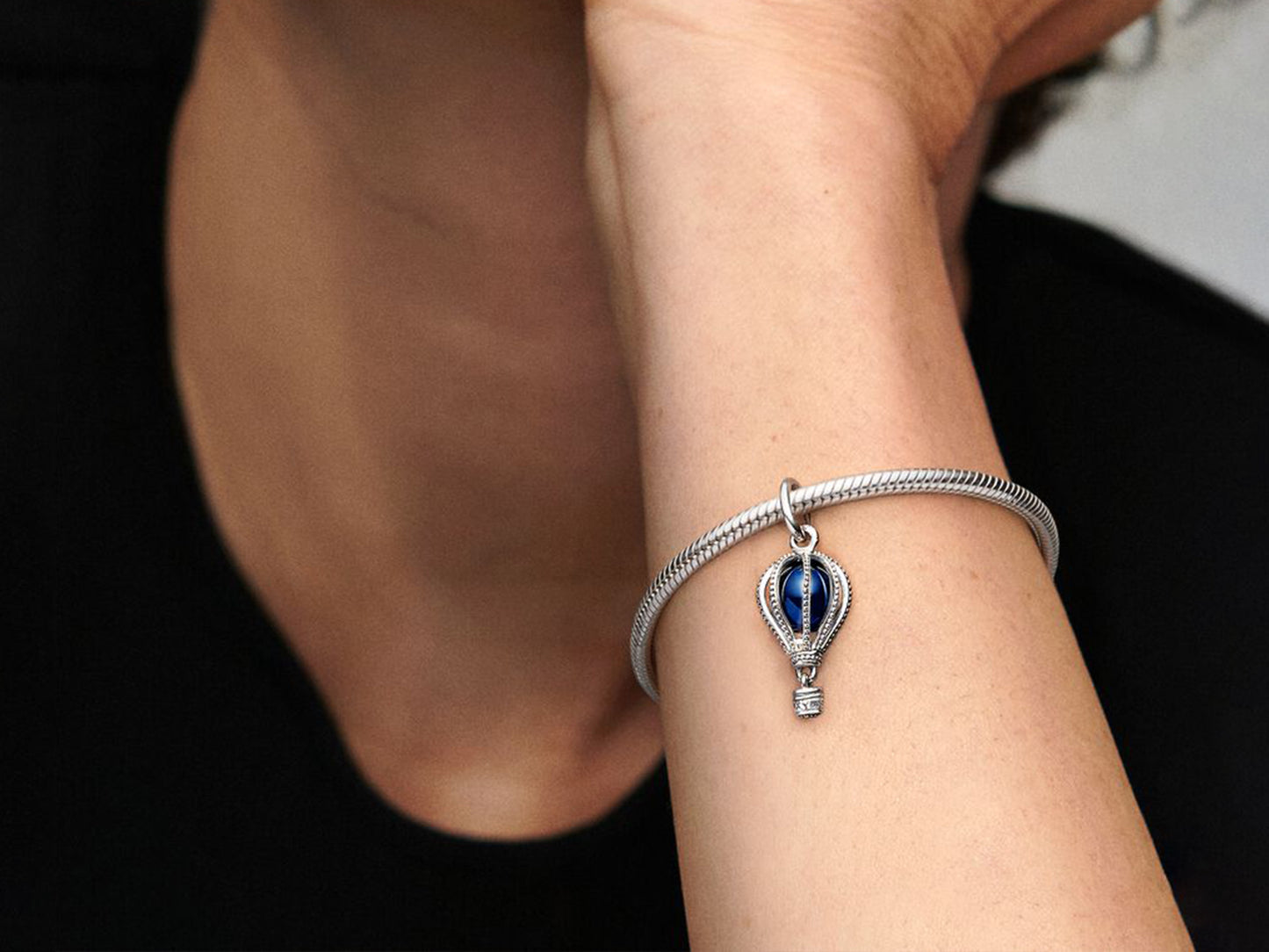 Blue Hot Air Balloon Charm