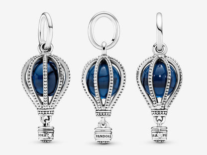 Blue Hot Air Balloon Charm