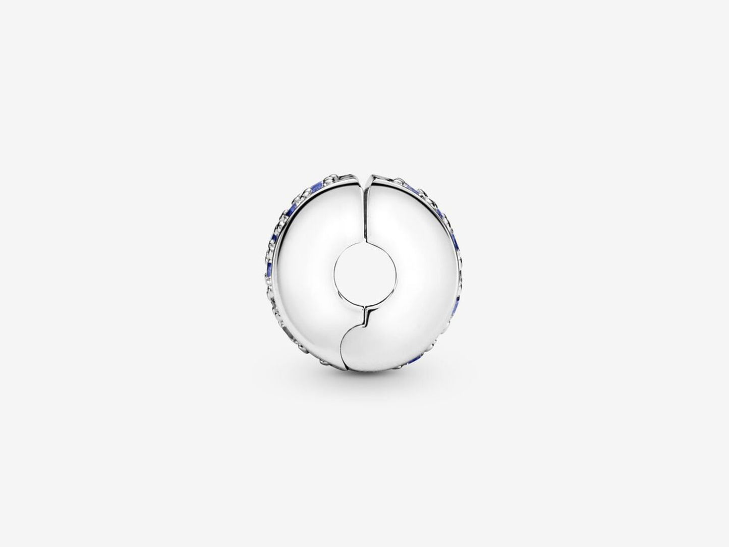 Blue Pavé Clip Charm