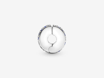 Blue Pavé Clip Charm