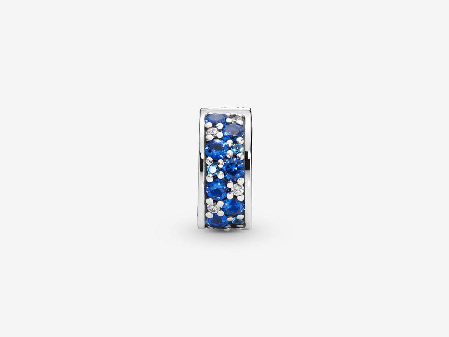 Blue Pavé Clip Charm