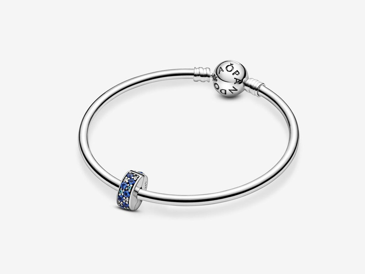 Blue Pavé Clip Charm