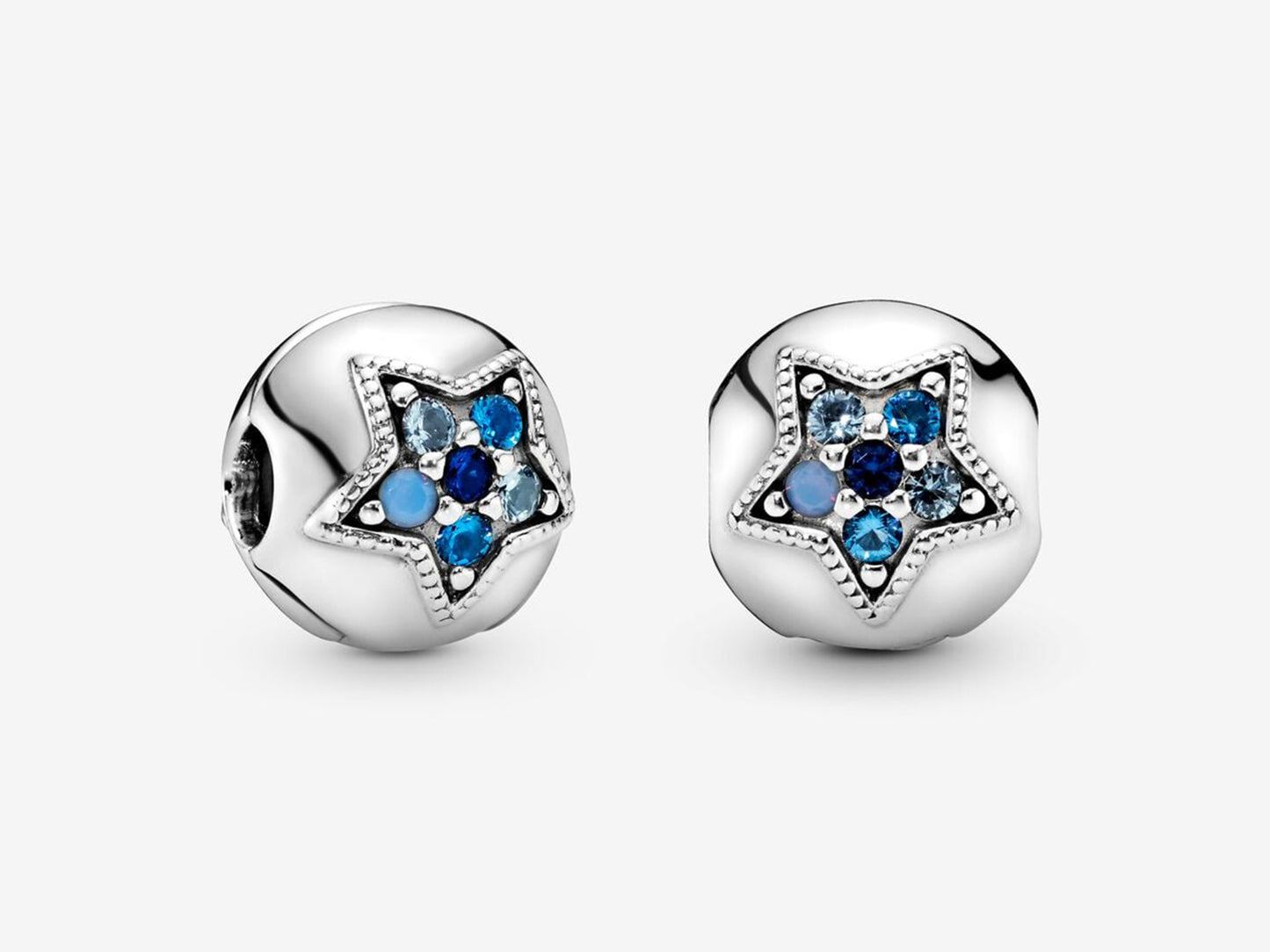 Blue Star Fixed Clip Charm
