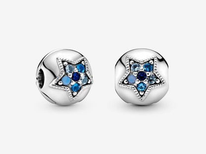 Blue Star Fixed Clip Charm