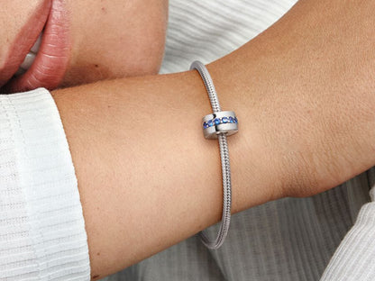 Blue Sparkle Clip Charm
