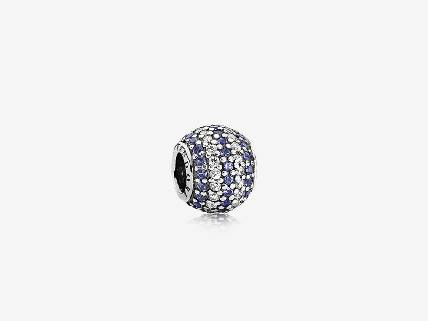 Blue Stripe Pavé Charm