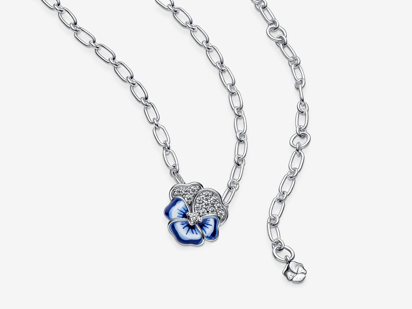 Blue Tricolor Viola Pendant