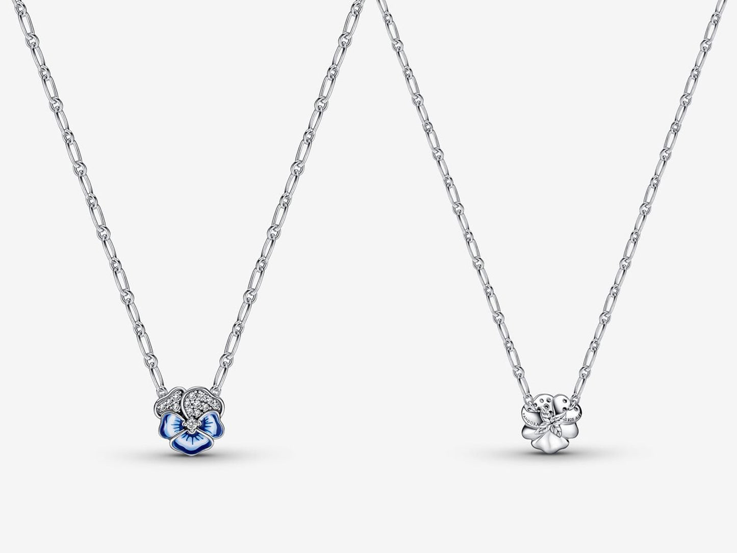 Blue Tricolor Viola Pendant