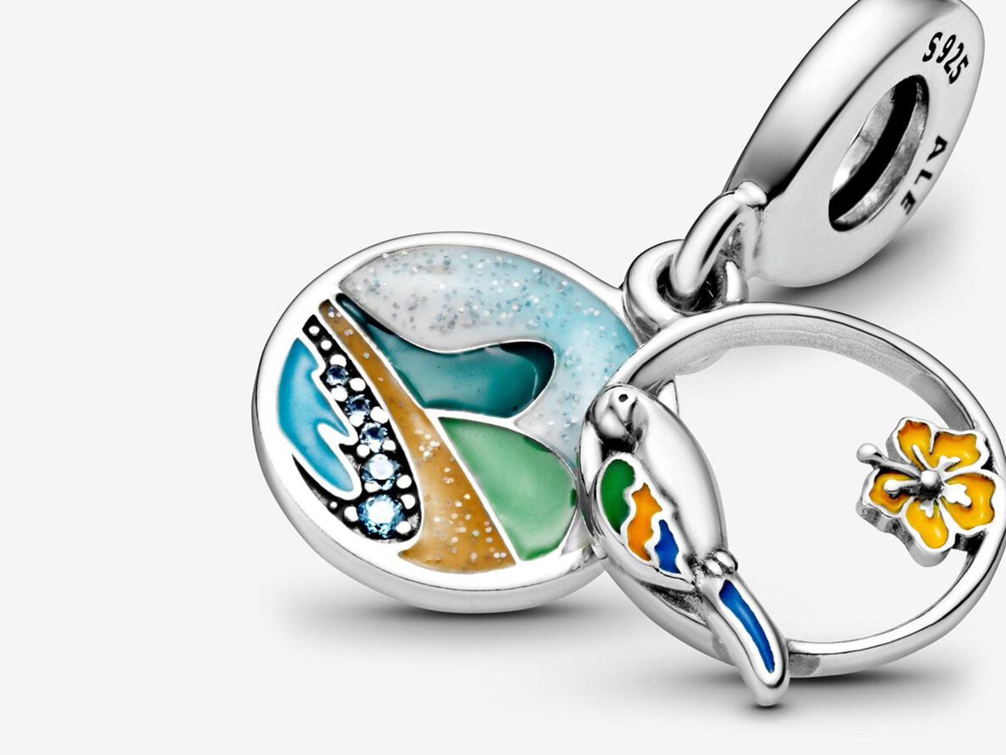 Brazilian Beach & Parrot Charm