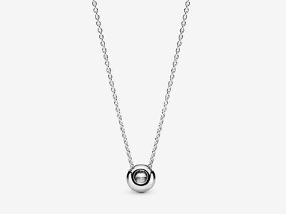 Round Sparkle Halo Necklace