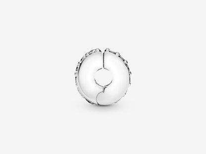Clear Sparkling Row Clip Charm