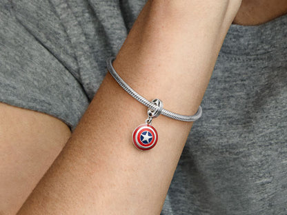 Marvel The Avengers Captain America Shield Dangle Charm