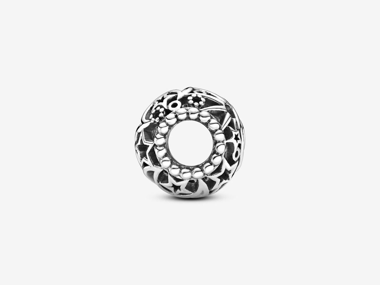 Openwork Sun, Stars & Moon Charm