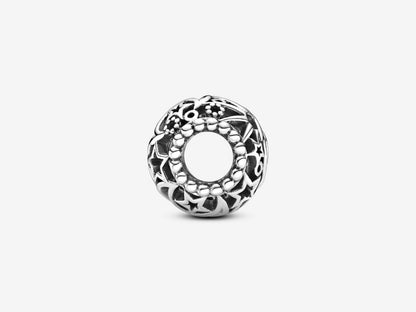 Openwork Sun, Stars & Moon Charm