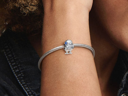 Blue Glass Chick Charm