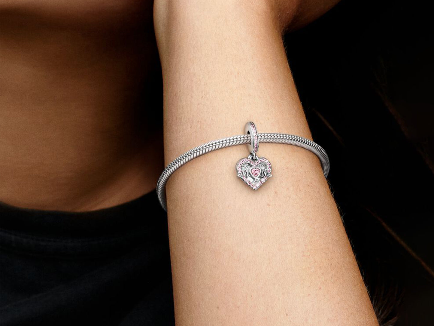Heart & Mom Dangle Charm