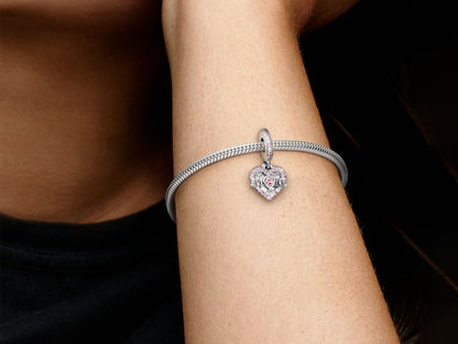 Heart & Mom Dangle Charm