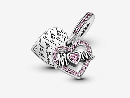 Heart & Mom Dangle Charm