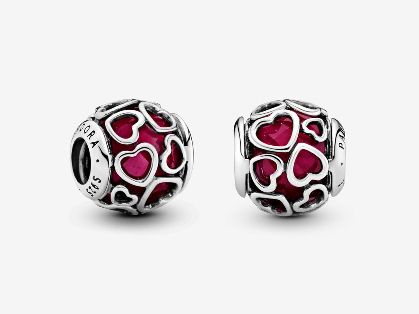 Cherry Blossom Heart Charm
