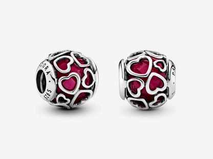 Cherry Blossom Heart Charm