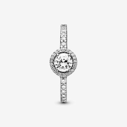 Classic Radiant Halo Ring