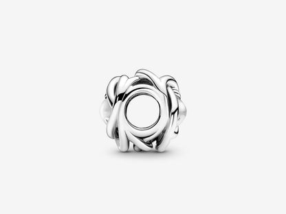 April Clear Eternity Circle Charm