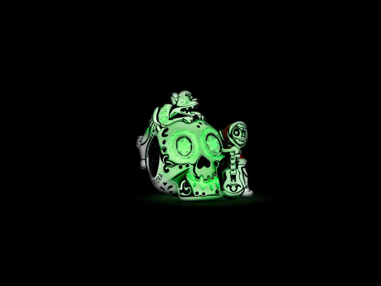 Disney Pixar Coco Miguel & Dante Skull Glow-in-the-dark Charm