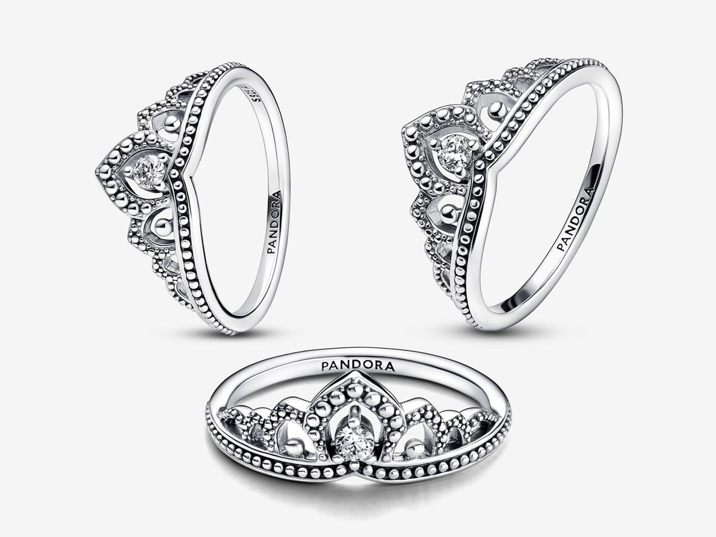 Regal Beaded Tiara Ring