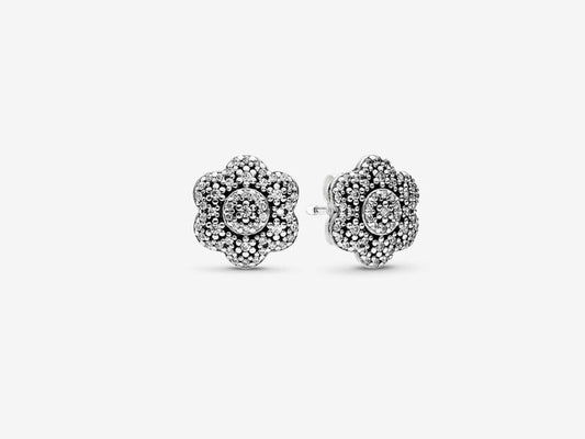 Crystal Blossom Stud Earrings